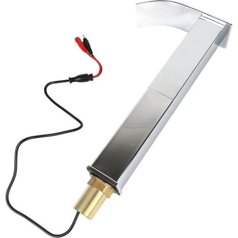 Robinet de lavabo automatique à effet cascade avec capteur infrarouge inductif sans contact G1/2" (1/5)