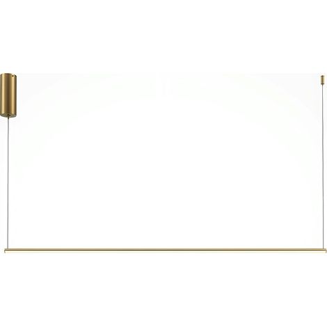 Suspension design LED – barre horizontale dorée 120 cm SALEM (1/4)