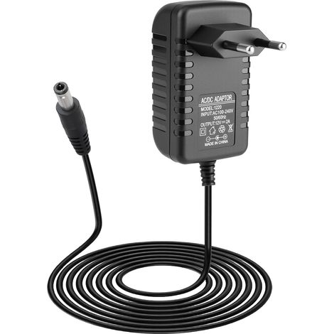 Adaptateur Secteur 12V 2A 24W Transformateur Alimentation AC DC 1.5M Fil Positif pour Haut-Parleurs Bandes LED Routeurs Caméras CCTV et Autres Appareils Électroniques 5.5mm x 2.5mm (1/5)