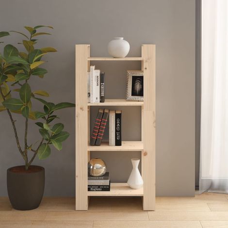 vidaXL Libreria/Divisorio 60x35x125 cm in Legno Massello di Pino (1/5)
