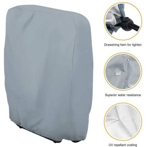 Schutzhülle für klappbare Sonnenliege – UV-beständig – 210D Oxford-Gewebe – 71 × 110 cm – Grau (1/3)