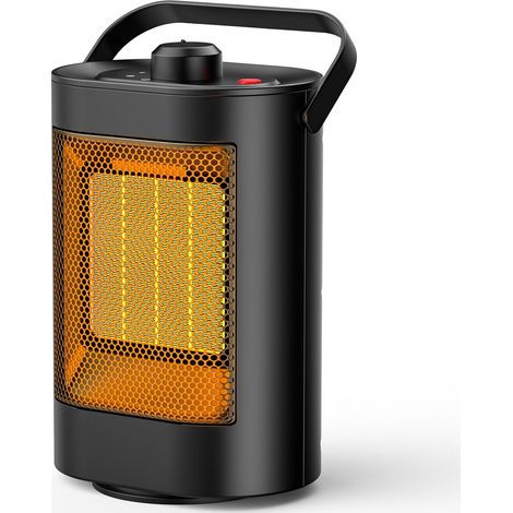 1500W Auxiliary Heater, Mini PTC Energy-Saving Electric Fan Heater, Quiet Operation, 3 Heat Settings, Multiple Protections - For Bathroom, Office, Living Room (1/5)