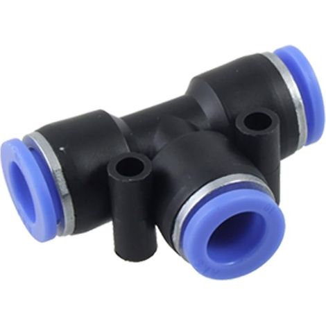 10 MM Pneumatique Rapide T-Connecteur Tee Push in Raccords (1/2)