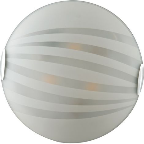 "Plafoniera KUNA in vetro bianco 30 cm." (1/4)