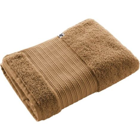 Drap de douche "Garance" 70 x 130 cm / 100% Coton Bio / 600 gr/m² l'Effet Papillon - Garance Camel - - Garance Camel - Drap de douc (1/5)