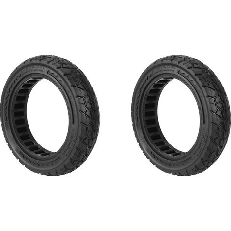 Geeignet für zwei schwarze NEDONG 10x2.125 F20/F25/F30/F40 Vollgummireifen für jedes Gelände.