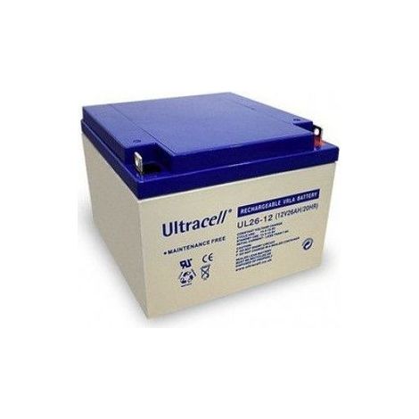 Batterie plomb étanche - Ultracell UL26-12 - 12v 26ah