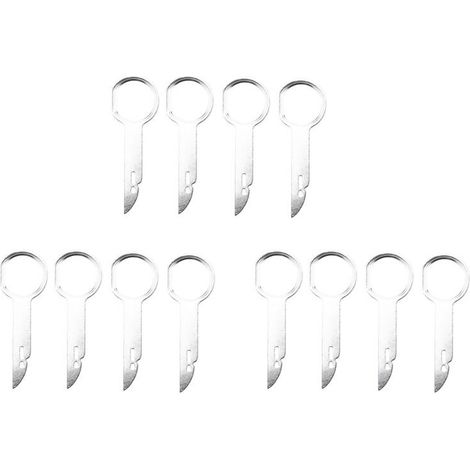 Questo set di attrezzi manuali da 12 pezzi è adatto per lo smontaggio e la rimozione di impianti audio per auto, include 4 chiavi inglesi ed è applicabile ai componenti automobilistici. (1/4)
