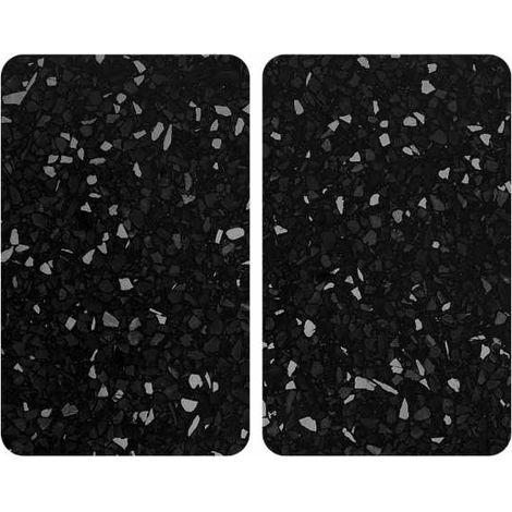 WENKO Copertura per fornello universale terrazzo, set 2 pezzi per tutti i tipi di fornelli in vetro temperato, utilizzabile anche come tagliere, igienico, resistente a graffi e urti, 30 x 52 cm (1/5)