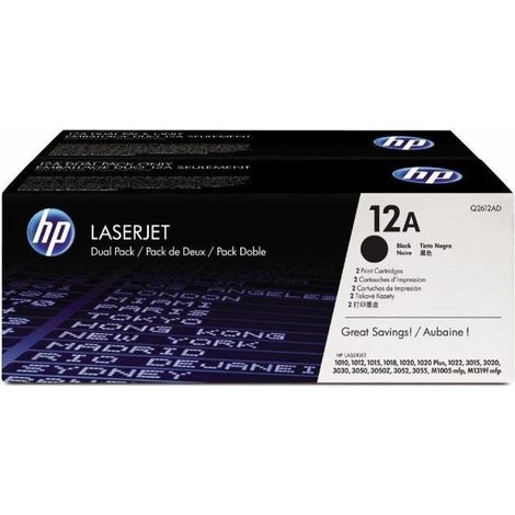 Tóner Original HP nº12A Multipack/ 2x Negro (1/5)