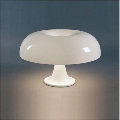 Pilzförmige Tischleuchte aus Polycarbonat, inklusive 4 LED-Leuchten