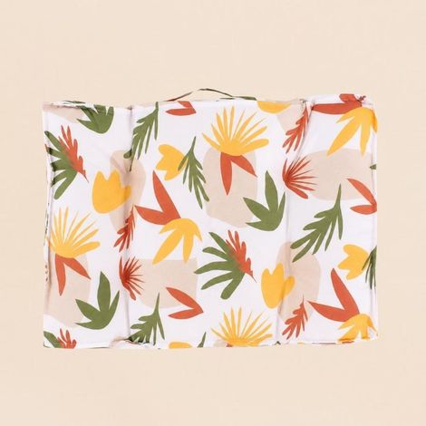 Coussin outdoor déperlant & anti-uv imprimé fleurs coloré 40x60cm (1/4)