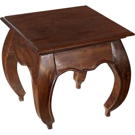 Nachttisch Akazie 45x45x42 nougat lackiert OPIUM 266 (1/3)