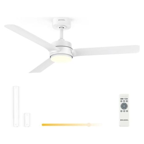 Ventilador de Techo Grunkel SKYEASY47/ 30W/ 3 Aspas 119cm/ 6 Velocidades