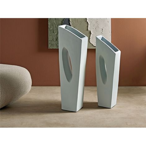 Khaldun Beige Vase 90 cm. 2er-Set 28x18x90 cm (1/3)