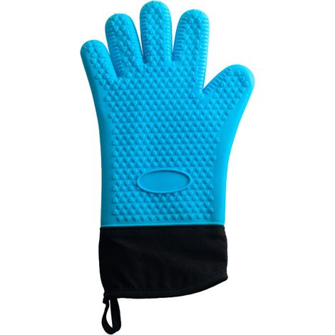 MINKUROW Guantes De Horno Premium (Paquete De 2) Hasta 350 ° C - Guantes De Silicona Extremadamente Resistentes Al Calor Para Parrilla Guantes De Barbacoa Para Cocinar, Barbacoa, Guantes De Horno Extr (1/4)