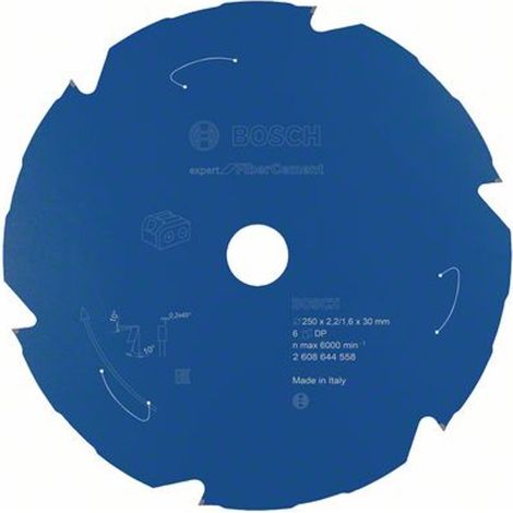 Bosch Akku-Kreissägeblatt Expert for Fibre Cement, 250 x 2,2/1,6 x 30, 6 Zähne (1/5)