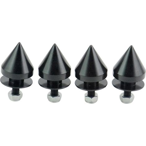 Kit de fixation pour pare-chocs, embout conique, rondelles d'aile, vis de renfort de boulon, jeu, noir