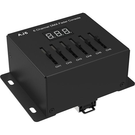 Panneau de commande DMX à actionneur linéaire 6 canaux 5-24 V CC AJ6 (1/3)