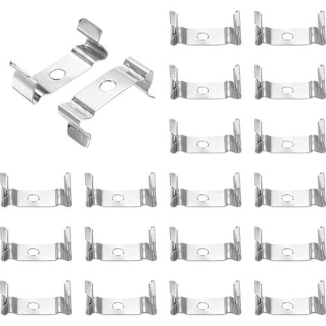 T5 Fluorescent Tube Clip Holder for T5 LED Fluorescent Tube Lamp Holder Clamp for Fixture Fixture Replacement for Integrated LED Lighting, Pack of 18 (1/5)