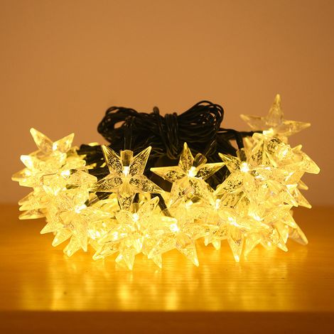 Guirlande lumineuse solaire étanche de 5 m avec 20 LED pour extérieur-AquaForge