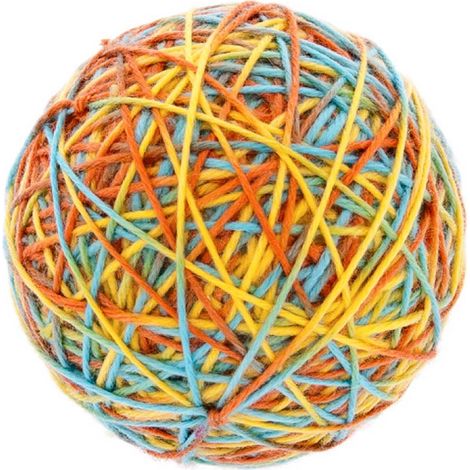 Giochi gomitolo colorato con sonaglio per gatti