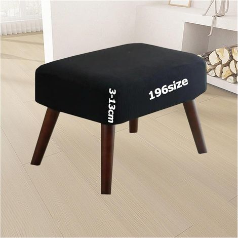 Elastische Barhockerbezüge, Jacquard, Fußstützenschoner für Schlafzimmer, maßgefertigt (40x50cm)