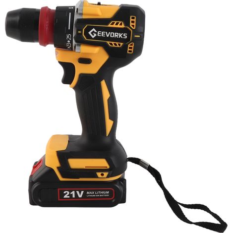 21V Drill Electric Screwdriver Multi Function Power Tool High Torsion Brushless Motor Practical Screw Driver for Home Appliances Furniture Installation Automotive Electronics