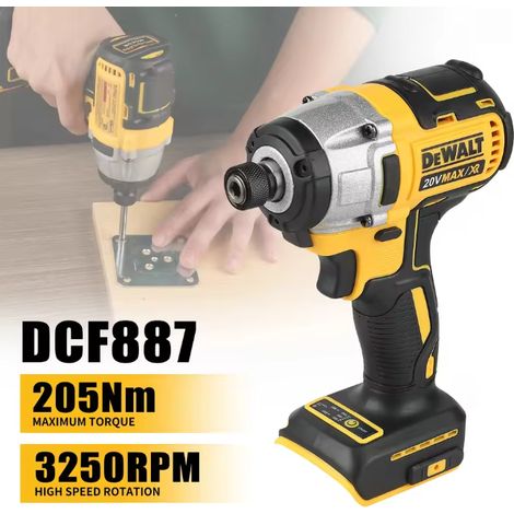 Akku-Schlagschrauber 20V MAX DEWALT DCF887 bürstenloser Motor (1/5)