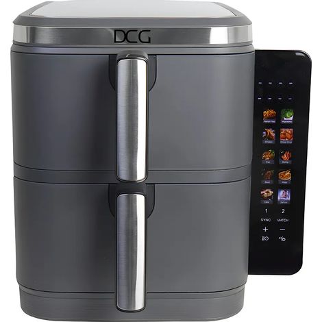 Doppelte Fritteuse DCG FR4612D 11 Liter 2800 W mit LCD-Display
