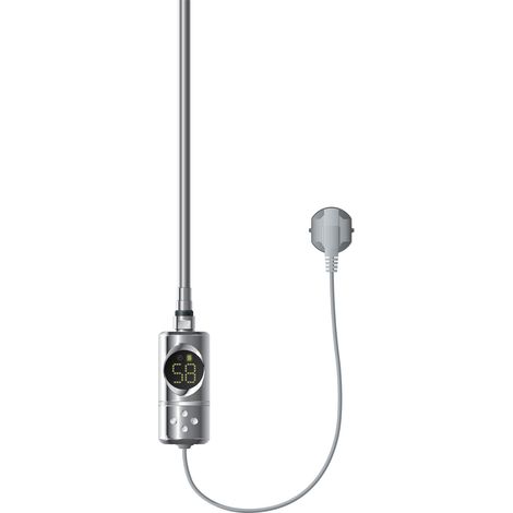 ML-Design Heizstab 300W Chrom mit Thermostat und LCD Bildschirm, Elektronischer Temperaturregler und Timing-Funktion, Heizpatrone Heizelemente für Badheizkörper Heizungen, Elektroheizstab mit Stecker (1/5)