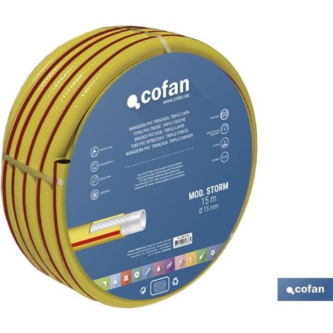 PVC-Schlauch Storm 3c Modell geflochten Ø15x50 M (1/3)