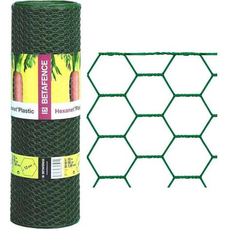 Rete in plastica Hexanet 13/1 H, lunghezza 50 metri, spessore 10 mm � Betafence