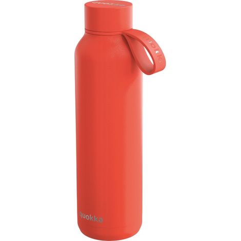 Quokka Solid avec sangle - Bouteille isotherme en acier inoxydable de 630 ml avec sangle (orange) (1/5)