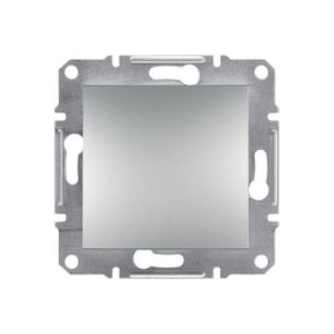 Asfora 2P+PE Steckdose mit rahmenlosem Verschluss, Aluminium EPH2800261