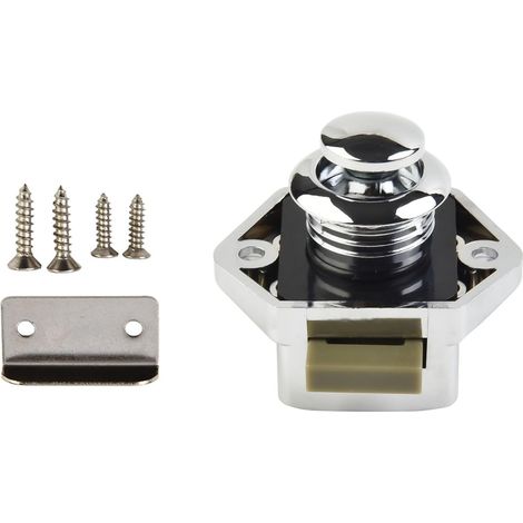 Loquet de porte à bouton, poussoir pour tiroir camping, car, bateaux (1/5)