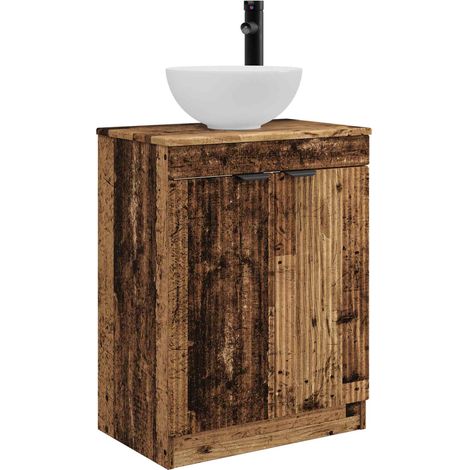 Bathroom Vanity with Sink Old Wood 54 x 35 x 83 cm vidaXL