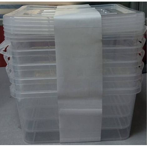 5er-set clippy-dosen 5l transparent - 5five