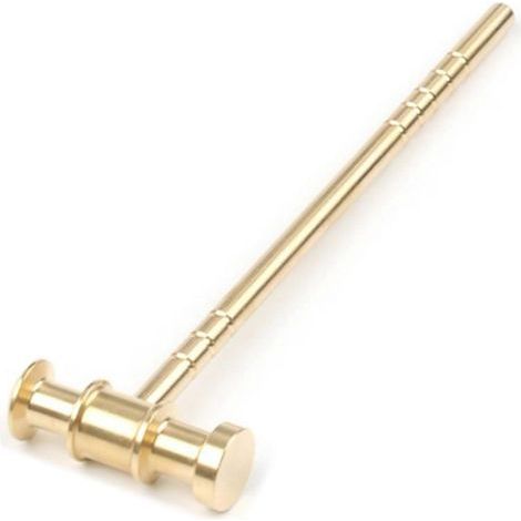 Marteau en laiton massif de haute qualité L150mm pour bricolage, réparation d'horloges, martelage à main, marteau à cuir (1/5)