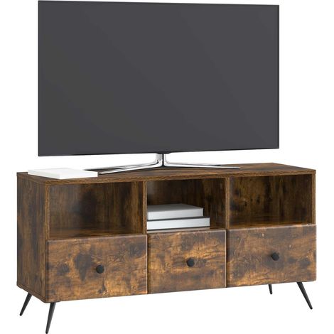 Maison Exclusive - TV-Schränk Geräucherte Eiche 102 x 34,5 x 50 c