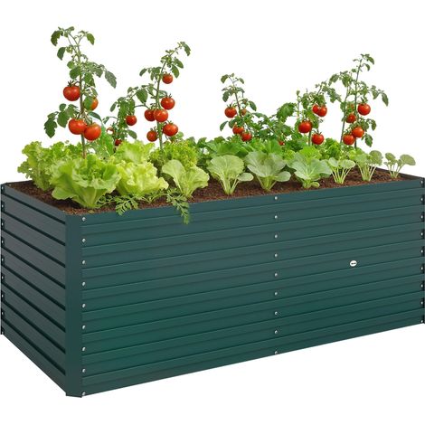 Pot de fleurs / bac à fleurs de jardin de qualité supérieure, conçu pour la culture de plantes, fleurs ou légumes. Fabriqué avec des matériaux résistants aux intempéries, il est idéal pour votre ja... (1/5)