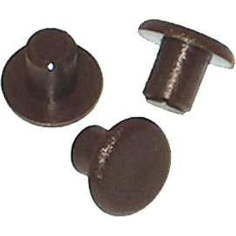 MASIDEF R01234 - MOBILIA - 40 PARACOLPIIN PLASTICA MORBIDI MARRONI DIAMETRO 5 (1/2)