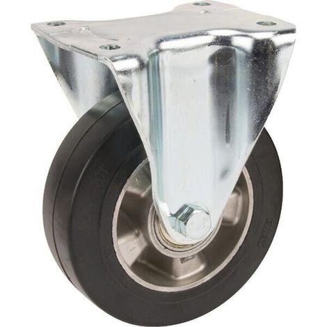 Rueda industrial fija en goma: di谩metro160 x 50 mm placa de soporte: 137 x 115 mm. Capacidad: 350 kg Tente TENTE 4688IEP160P63 (1/3)