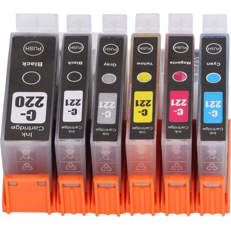 PIXMA IP3600 Tintenpatrone, 6-Farben-Set BK CMY GY, reibungsloses und zuverlässiges Drucken, kompatible Ersatzpatrone, praktische Qualität für Dokumente und Fotos. (1/5)