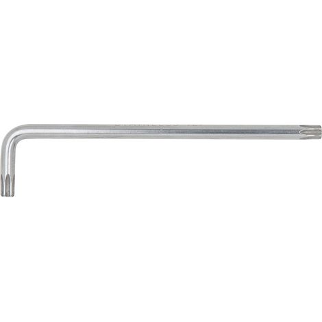 KS Tools EDELSTAHL TX-Winkelstiftschlüssel mit Bohrung, lang, TB25 (1/2)