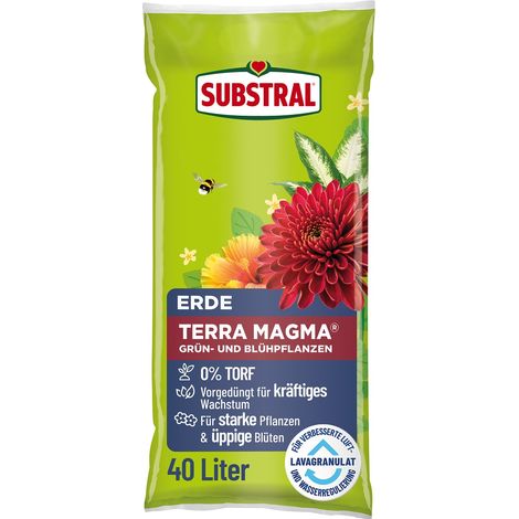 SUBSTRAL® Terra Magma® Grün- und Blühpflanzenerde torffrei - 40 Liter (1/5)