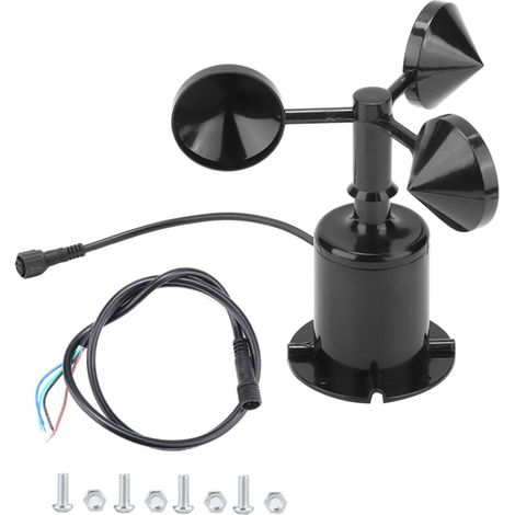 0-70 m/s Umgebungssignalausgang Impulstyp Dreischalen-Windgeschwindigkeitssensor Anemometer.