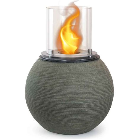 Botticelli - Bioethanol-Holzboden-Kamin � 40xH54 cm, gr�n (1/5)