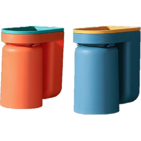 dcoration wc,Porte-brosse à dents poinçon gratuit rince-bouche tasse , salle de bain boîte de rangement (1/4)