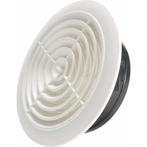 Grille d'aération réglable avec entrée d'air ronde de 200 mm (1/5)